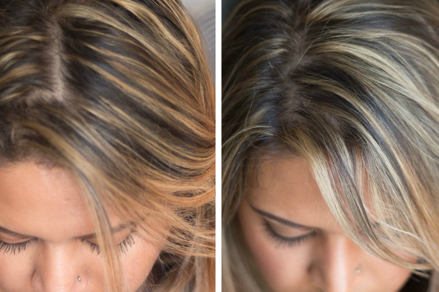 How To Tone Brassy Hair At Home Wella T14 And Wella T18 XoXo