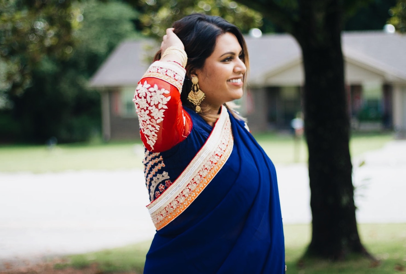 How to wear a saree on a plus size body