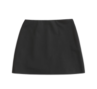A&F BLACK SCARLET MINI SKORT