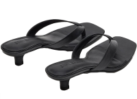 STEVE MADDEN BLACK THONG KITTEN HEELS